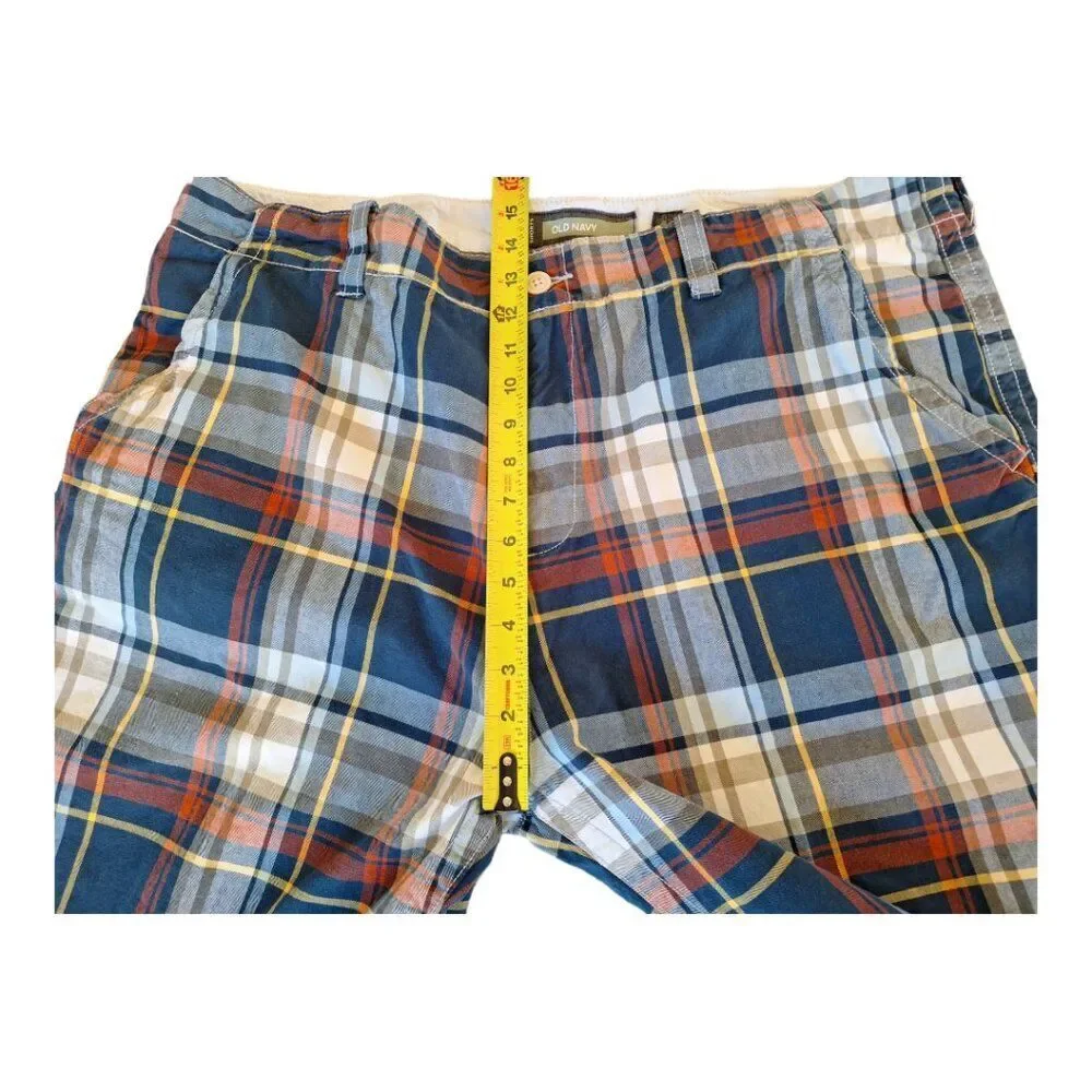Old Navy Plaid Shorts Cotton Men's size 40 Preppy Cruise Golf 12